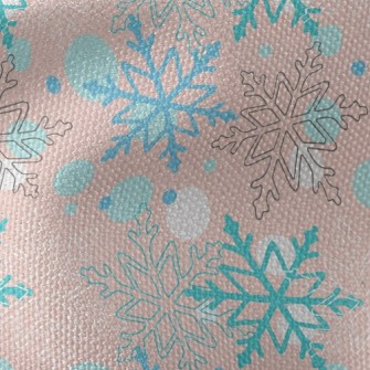 Christmas Snowflakes Waterproof Canvas
