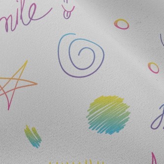 Funny Graffiti Text Chiffon