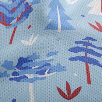 Cool Forest Trees Athletic Mesh Flat Back