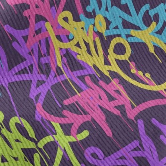 Casual Street Graffiti Standard Corduroy
