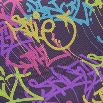 Casual Street Graffiti Twill