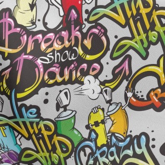 Hip Hop Personality Graffiti Stretch Ponte