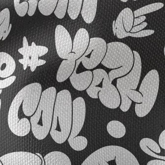 Pop Style Expanded Text Waterproof Canvas