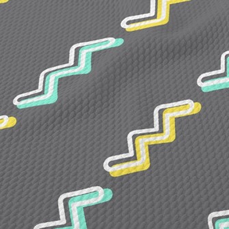 Two-color Winding Staircase Birdseye Piqué