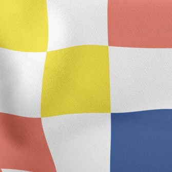 Colorful Arrangement Grid Stretch Ponte