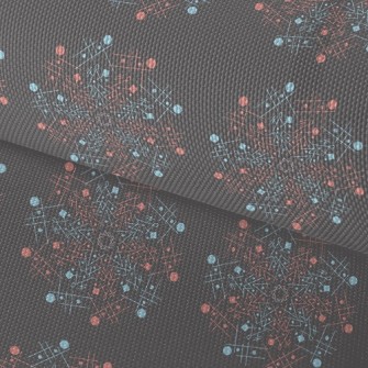 Line Combination Big Circle Waterproof Oxford