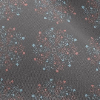 Line Combination Big Circle Chiffon