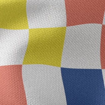 Colorful Arrangement Grid Waterproof Canvas