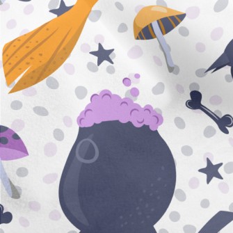 Witch Broom Crow Micro Fleece