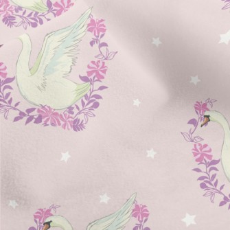 Beautiful Wreath Of Swans Micro Fleece