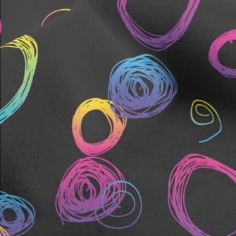 Fluorescent Gradient Circle Micro Fleece