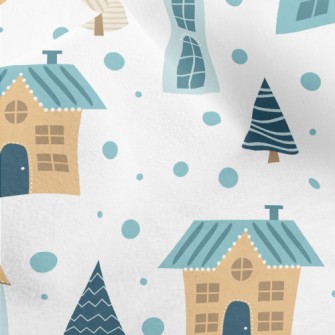 Retro Small Town Micro Fleece