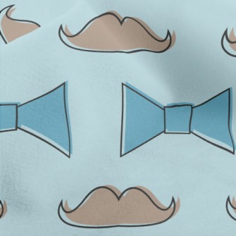 Bearded Gentleman Bow Tie Micro Fleece
