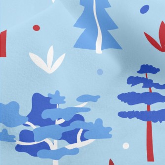 Cool Forest Trees Micro Fleece