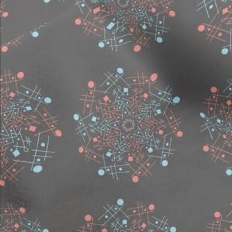 Line Combination Big Circle Micro Fleece