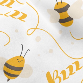 Cute Flying Bee Micro Fleece