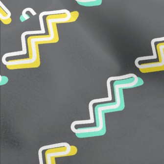 Two-color Winding Staircase Micro Fleece