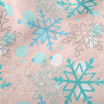 Christmas Snowflakes Minky