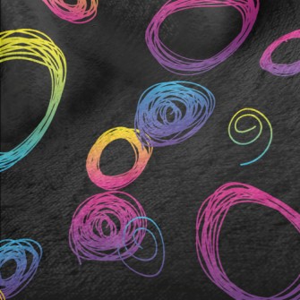 Fluorescent Gradient Circle Minky