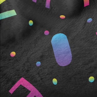 Fluorescent Color Love Text Minky