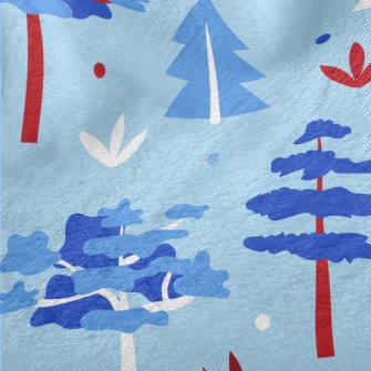 Cool Forest Trees Minky