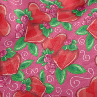 Bright Love Flowers Minky
