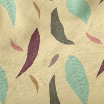 Withered Leaves In Autumn Minky