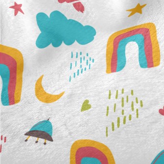 Outer Space Rocket Flying Sauc Minky