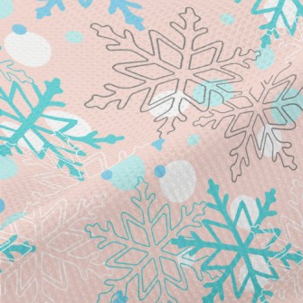 Christmas Snowflakes Piqué