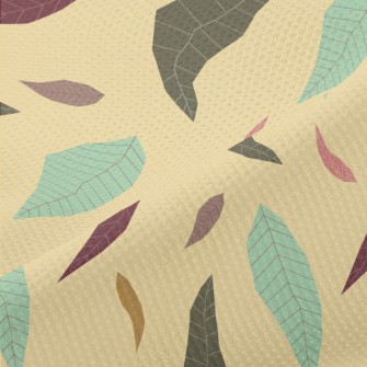 Withered Leaves In Autumn Piqué