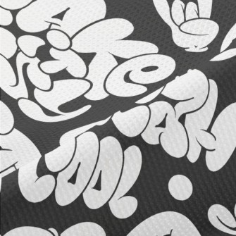 Pop Style Expanded Text Piqué