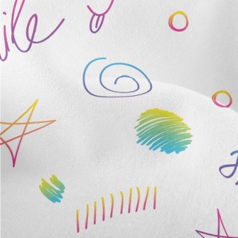 Funny Graffiti Text Lightweight Performance Linen