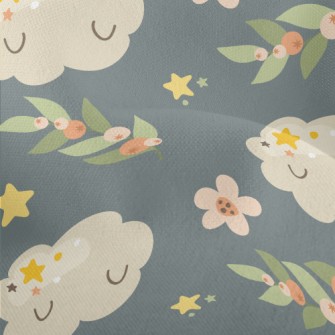 Shy Cloud Flowers Lightweight Performance Linen