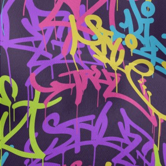 Casual Street Graffiti Lightweight Performance Linen