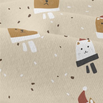 Sad Cat In Santa Hat Modern Jersey