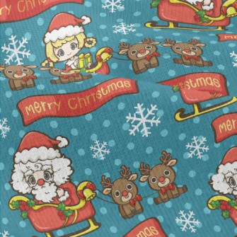 Christmas Girl Giving Gifts Modern Jersey