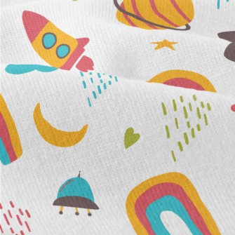 Outer Space Rocket Flying Sauc Modern Jersey