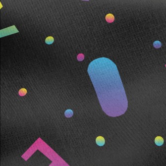 Fluorescent Color Love Text Jersey Backed Fleece
