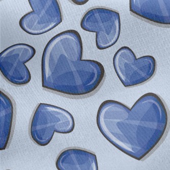 3D Cute Heart Jersey Backed Fleece