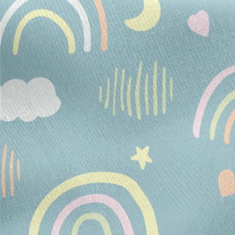 Fairy Sky Rainbow Jersey Backed Fleece