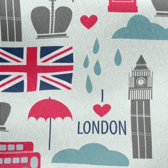 London Big Ben Jersey Backed Fleece