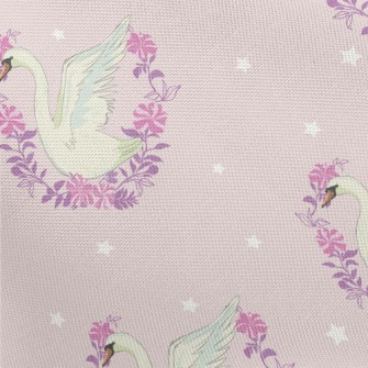 Beautiful Wreath Of Swans Pongee