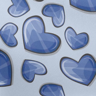 3D Cute Heart Pongee