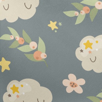 Shy Cloud Flowers Pongee