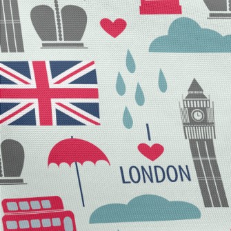 London Big Ben Pongee