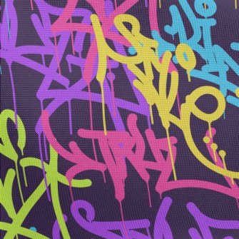 Casual Street Graffiti Pongee