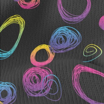 Fluorescent Gradient Circle Stretch Jersey