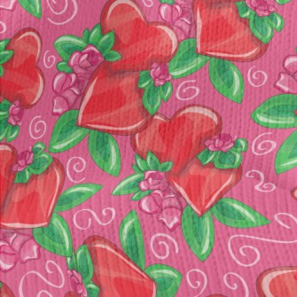 Bright Love Flowers Stretch Jersey