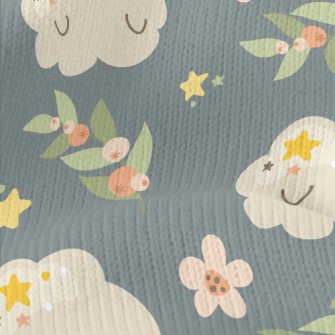 Shy Cloud Flowers Stretch Jersey