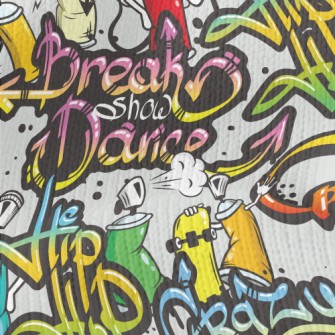 Hip Hop Personality Graffiti Stretch Jersey